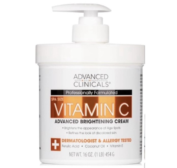 Advanced Clinicals Vitamin C Advanced Brightening Cream - 454g