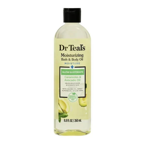 Dr Teal’s Moisturizing Bath & Body Oil, Glow & Hydrate 260ml