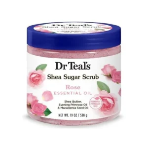 Dr Teal’s Shea Sugar Scrub with Rose Essential Oil