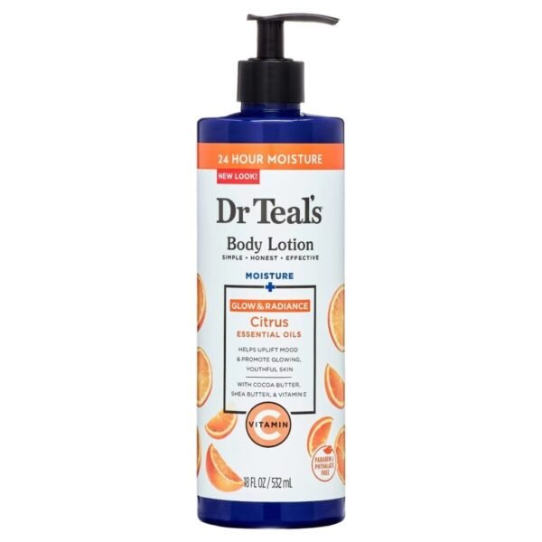 Dr Teal’s Vitamin C Body Lotion Citrus Essential Oils 532ml
