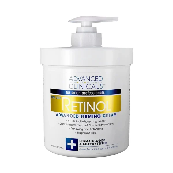 Advanced Clinicals Retinol Cream 454g