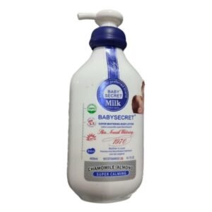 baby secret super whitening chamomile almond body lotion spf20 400ml