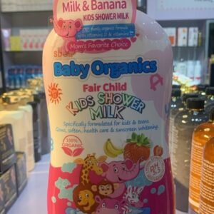 BABY ORGANICS Milk & Banana Whitening Nourishing Fair Child Kids Shower Milk 1000ml