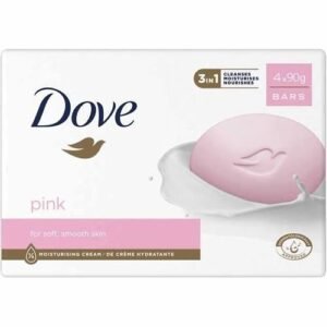 DOVE Pink for Soft, Smooth Skin Bar 4x90g Pack (360g)
