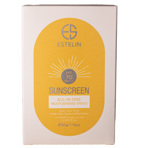 Estelin Sunscreen All-In-One Multi-Defense Tinted SPF 70 PA+++ -50g