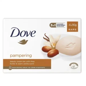 DOVE Pampering Shea Butter & Warm Vanilla Scent Bar 4x90g Pack (360g)