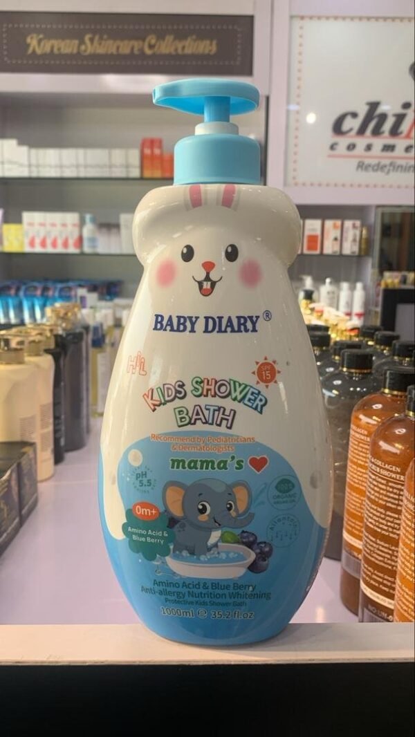 BABY DIARY Kids Shower Bath Amino Acid & Blue Berry 1000ml