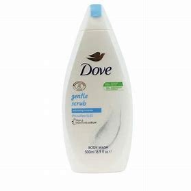 DOVE Gentle Scrub Exfoliating Minerals Body Wash 500ml