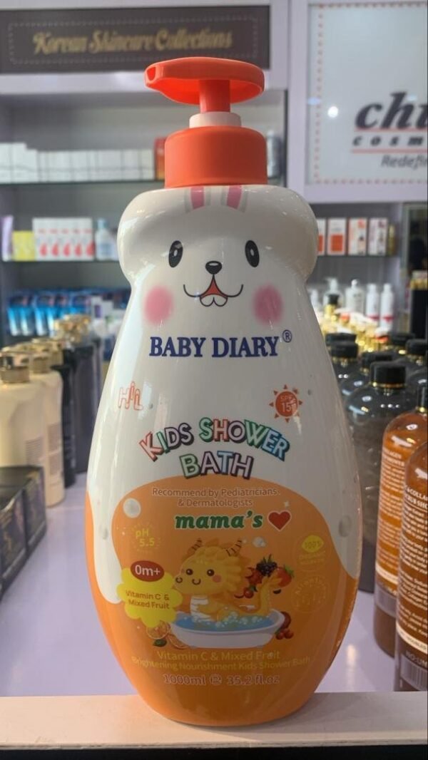 BABY DIARY Kids Shower Bath Vitamin C & Mixed Fruit 1000ml