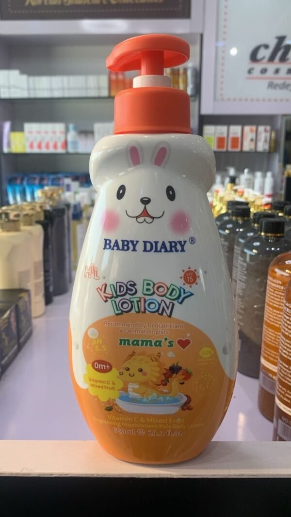 BABY DIARY Kids Body Lotion Vitamin C & Mixed Fruit 600ml