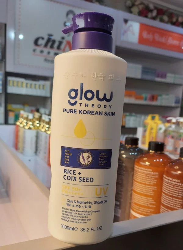 GLOW THEORY RICE + COIX SEED SPF 50+ PA+++++ SHOWER GEL 1000ml