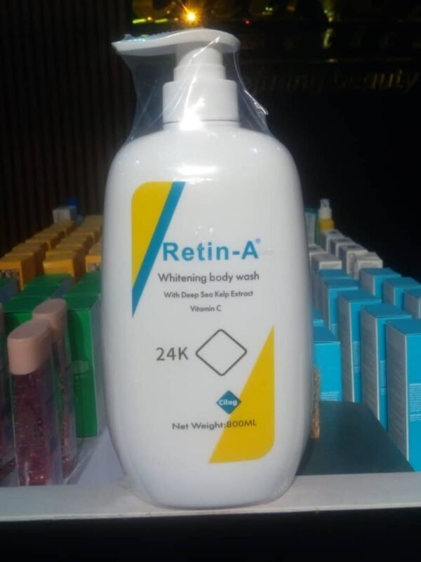 RETIN-A  24k Whitening Body Wash (with Deep Sea Kelp Extract) Vit C Cilag 800ml