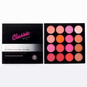 classic makeup glamorous blush 16 color blush palette