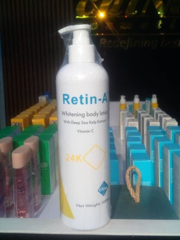 RETIN-A 24K Whitening Body Lotion (with Deep Sea Kelp Extract) Vit C Cilag 500ml